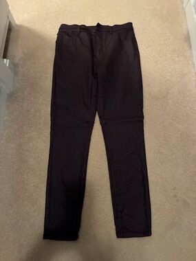 Classic Straight-Leg Black Pants